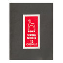 Иглы PONY шенильные, размер 18, набор из 25 игл в пакете