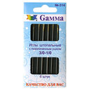 №3/0-1/0  Иглы для штопки "Gamma" N-314 (6 шт. в конверте с прозрачным дисплеем)