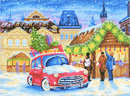 Рождественская ярмарка (канва 40*50 см с нанесенным рисунком-схемой)