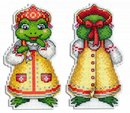Лягушка-квакушка (пластиковая канва)