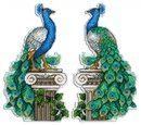 Королевский павлин (11*20 см) (пластиковая канва)