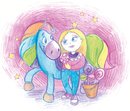 Сладкоежка (скетч для раскрашивания 20.5*14.5 см)