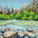 Горное озеро (11*11 см)