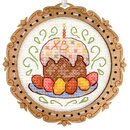 Миниатюра. Кулич пасхальный (с рамкой) (8*8 см)
